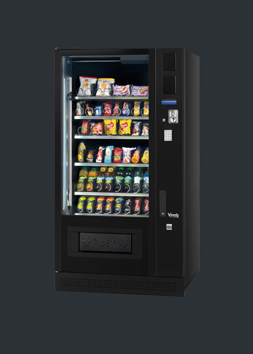 Snackautomaten kaufen mit Lebensmittelkühlung Modell SM8 mit Cafebar Automatenservice